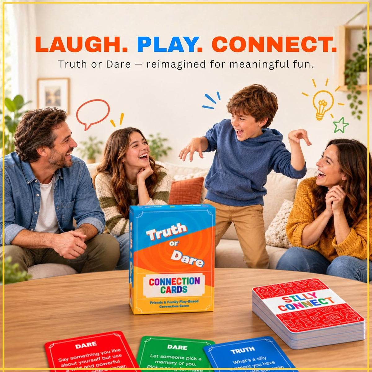 Truth or Dare Connection Cards – Conversation Game for Families & Friends