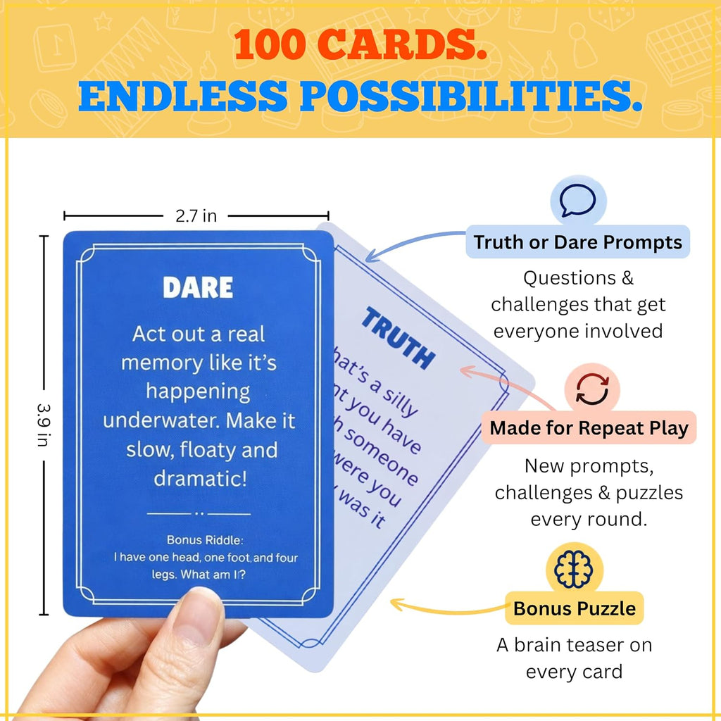 Truth or Dare Connection Cards – Conversation Game for Families & Friends