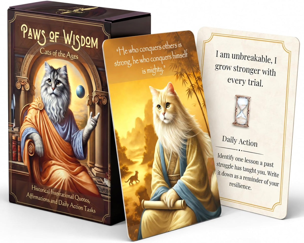 Paws of Wisdom – Affirmation Cards for Cat Lovers
