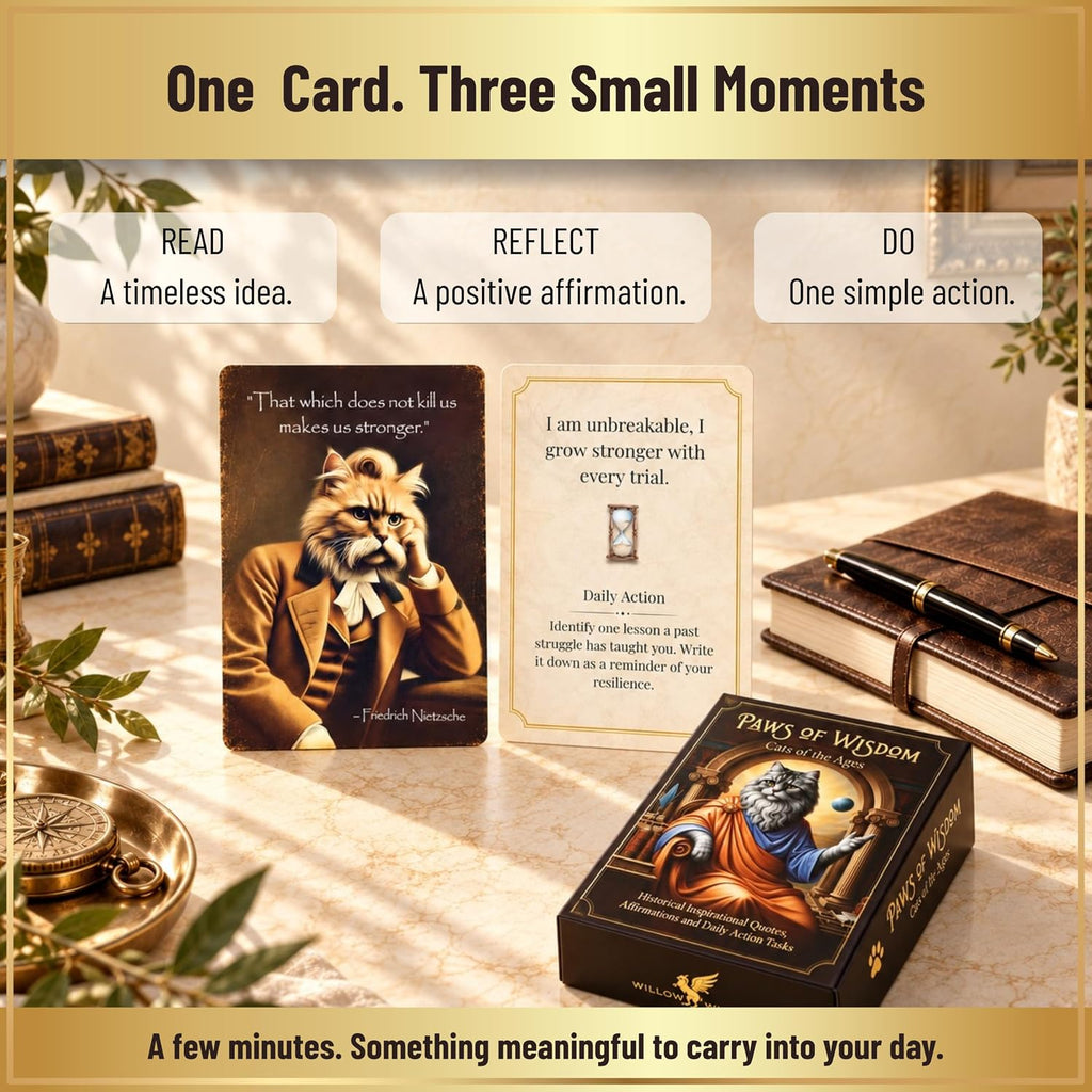 Paws of Wisdom – Affirmation Cards for Cat Lovers