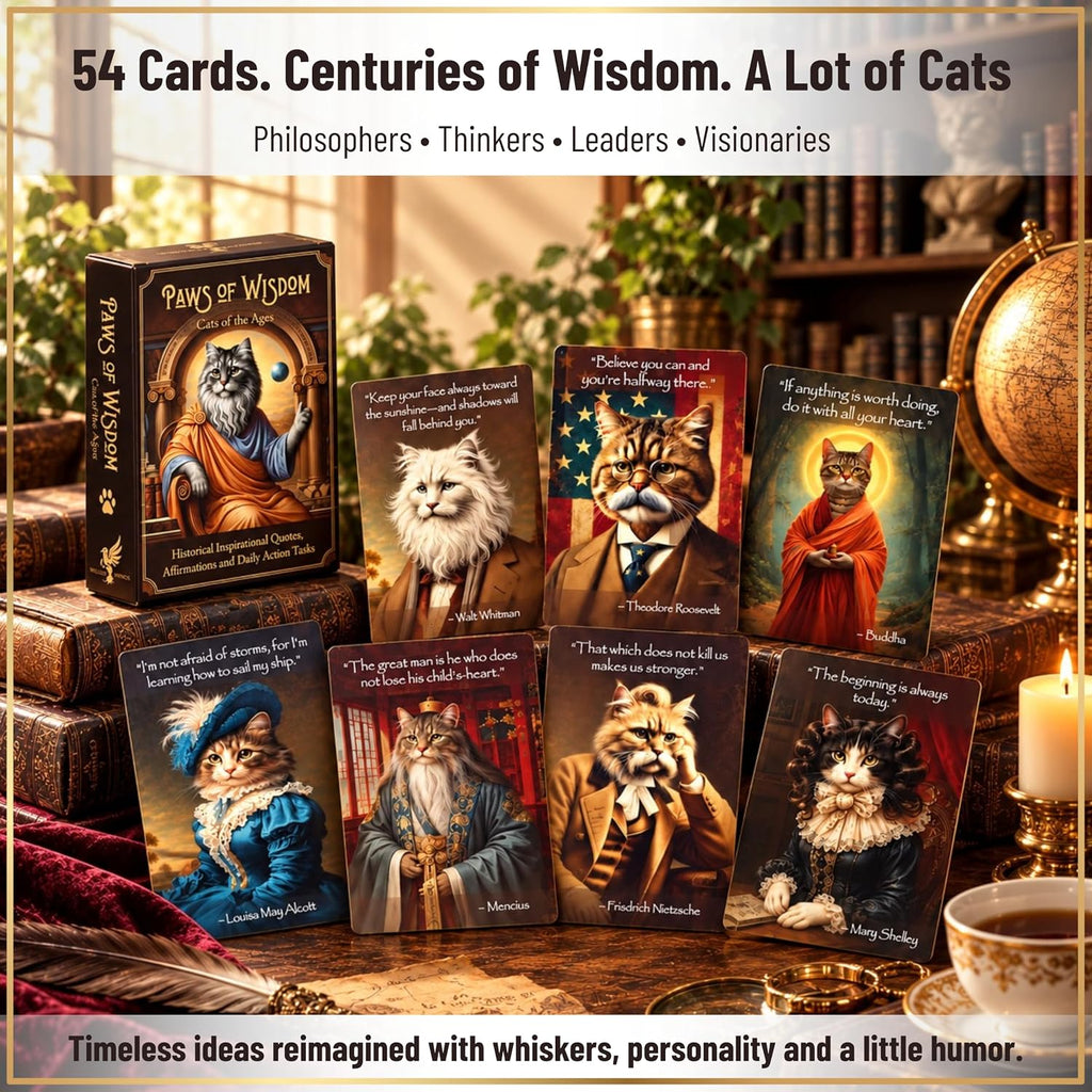 Paws of Wisdom – Affirmation Cards for Cat Lovers